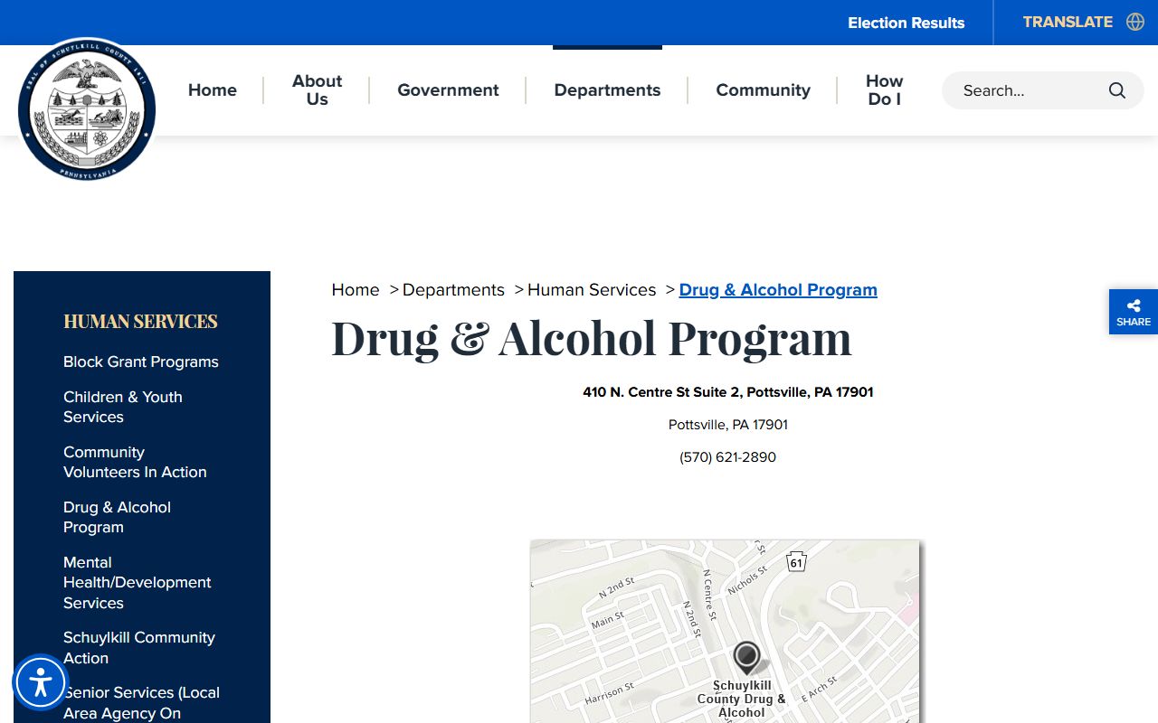 Schuylkill County criminal court records drug and alcohol program