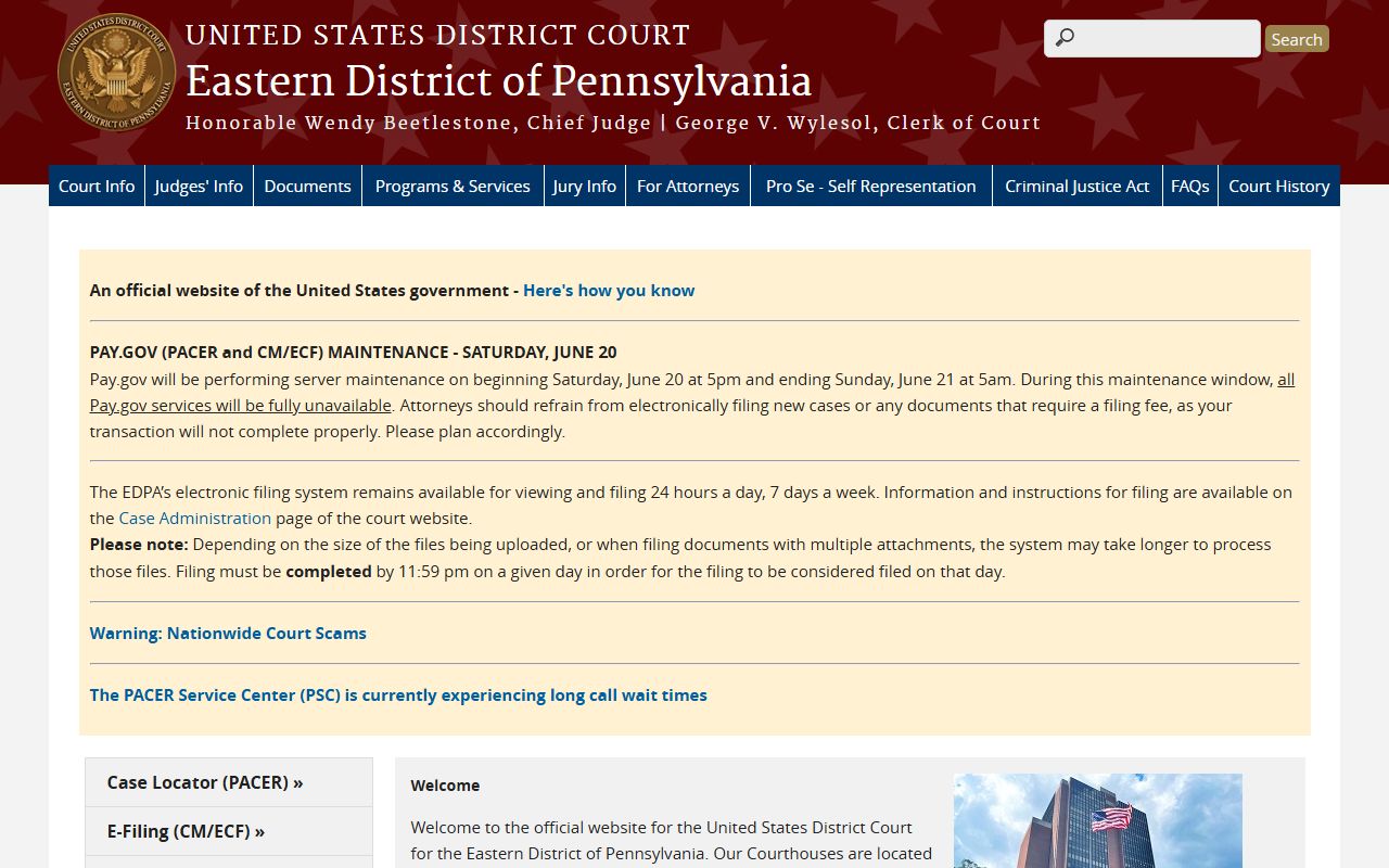 Schuylkill County Court of Common Pleas records and federal court access