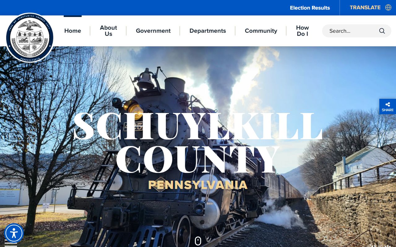 Schuylkill County court records county government homepage